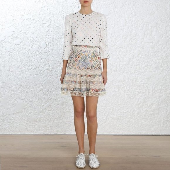ZIMMERMANN Lovelorn Flutter Skirt size 1 - Picture 11 of 13